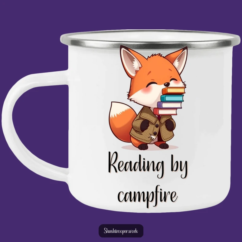 Funny Fox Explorer Mug: Humorous Outdoor Literary Gift for Campers