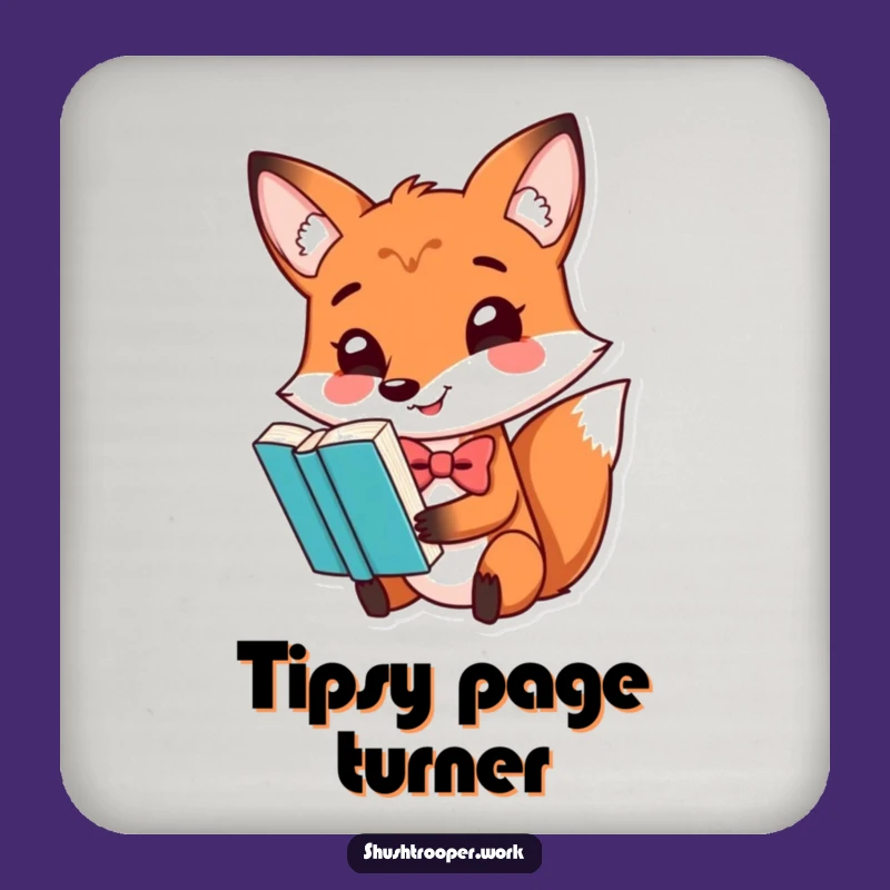 Funny Fox Drink Coaster: Sophisticated Protection for Your Surfaces