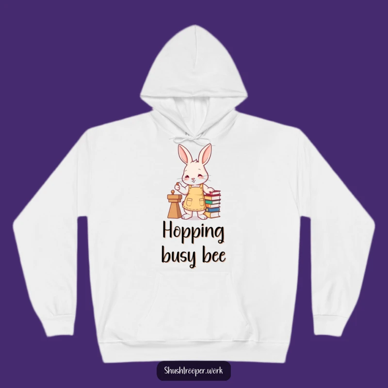 Funny Bunny Hoodie: Cozy & Efficient Librarian Gear