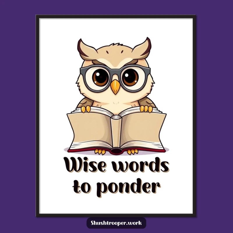 Free Printable Owl Wall Art: Wise & Funny Downloadable Decor for Book Nooks