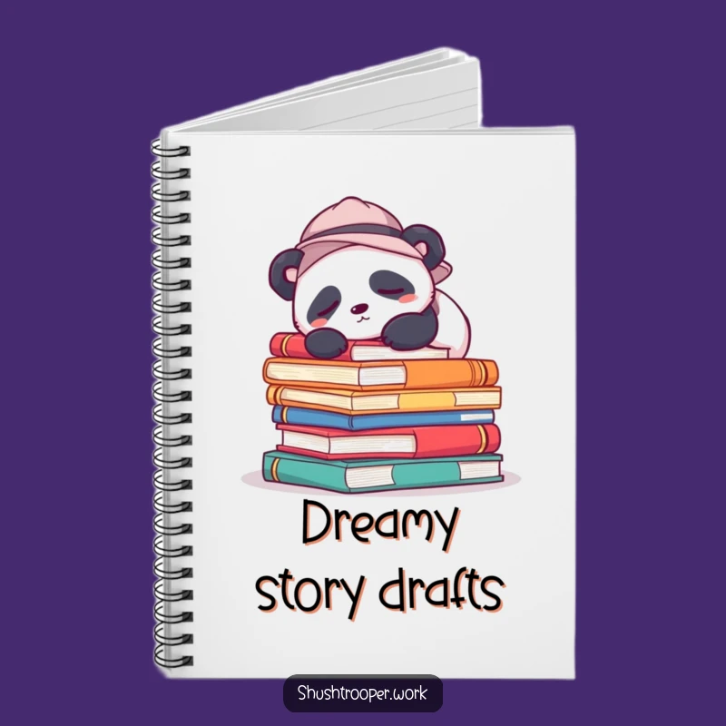 Cute Funny Sleepy Panda Notebook: Book Lover's Peaceful Journal