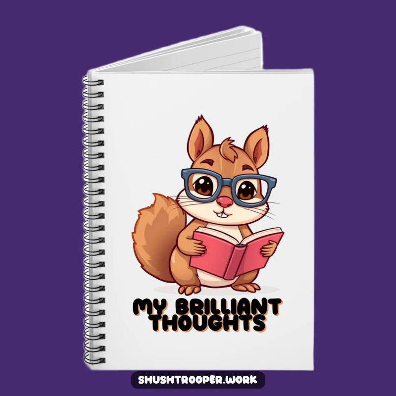 Funny Squirrel Notebook: Jot Down Ideas with a Smart Companion