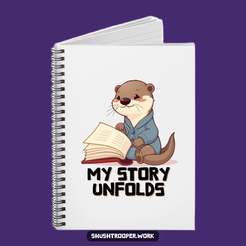 Funny Otter Librarian Notebook: Curious Cardigan Reader Giant Book Journal